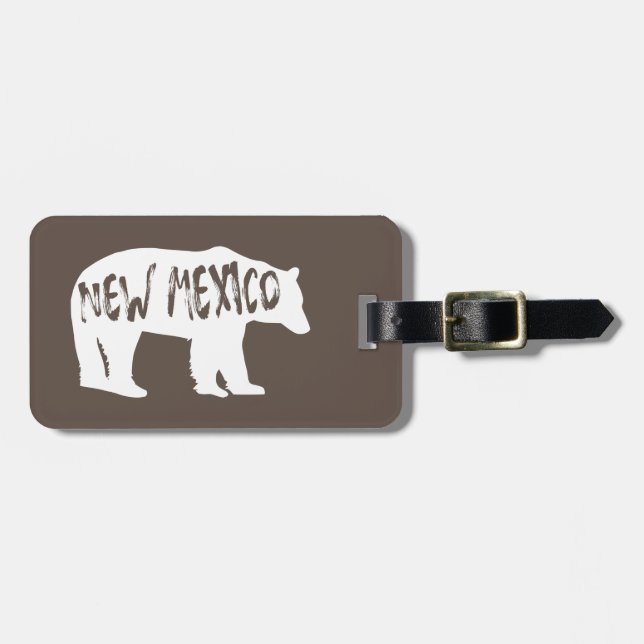 New Mexico Bear Gepäckanhänger (Vorderseite horizontal)
