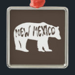 New Mexico Bear Ornament Aus Metall<br><div class="desc">Mit hohen Bergen,  Wüsten,  schönen Nationalwäldern und Weltklasse-Skifahren,  New Mexico hat Outdoor Abenteuer für jeden!</div>