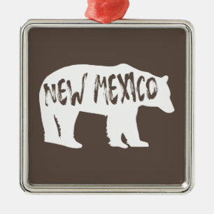 New Mexico Bear Ornament Aus Metall