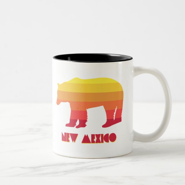 New Mexico Bear Zweifarbige Tasse (Rechts)
