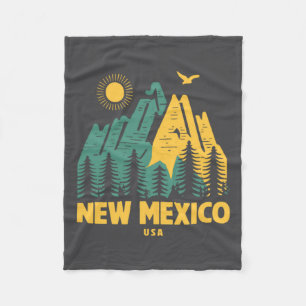 New Mexico Berge Usa Wandern Im Freien Vintage Fleecedecke
