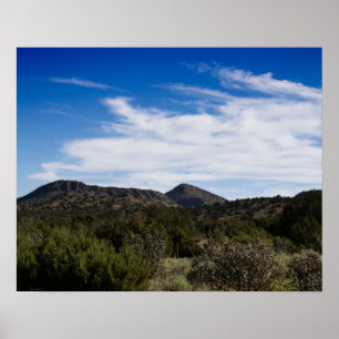 New Mexico Berglandschaft Farbe 16x20 Poster