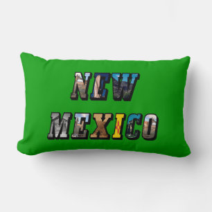 New Mexico Bildtext Lendenkissen