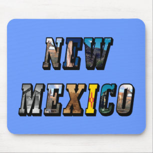 New Mexico Bildtext Mousepad