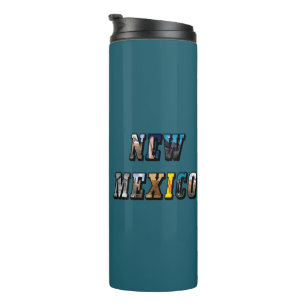 New Mexico Bildtext Thermosbecher