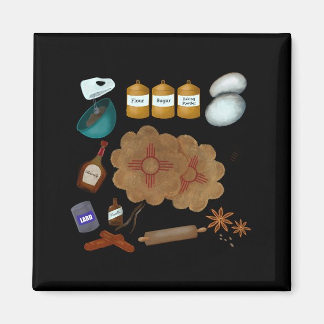 New Mexico Biscochito Cookies Zia Sun Toddler  Magnet (Vorne)