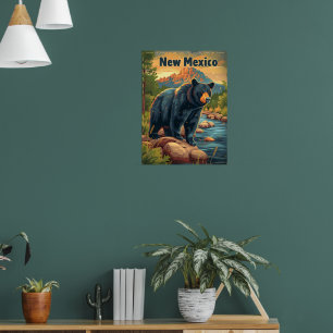 New Mexico Black Bear Poster