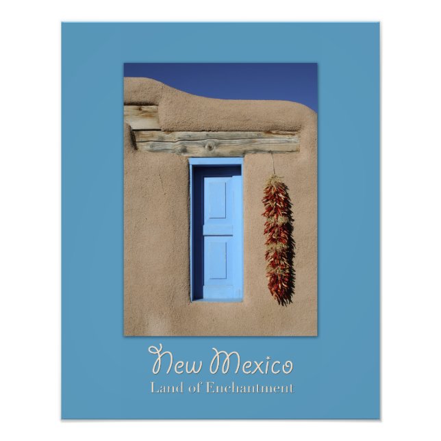 New Mexico Blue Window Foto Print (Vorne)