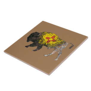 New Mexico Buffalo Spirit Keramik Tile Fliese