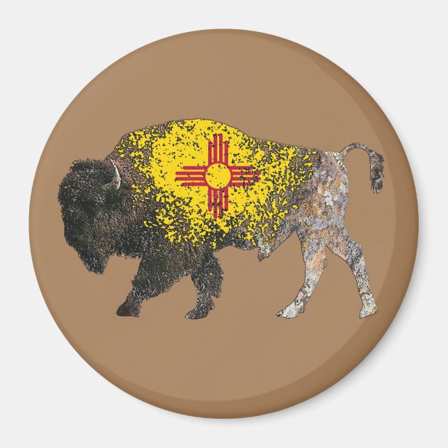 New Mexico Buffalo Spirit Magnet (Vorne)