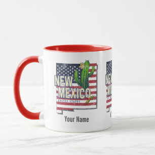 New Mexico Bundesstaat Vereinigte Staaten Karte Vi Tasse