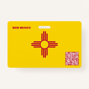 NEW MEXICO - Child ID - USA Flag Background Abzeic Ausweis