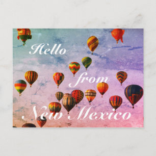 New Mexico Colorful Hot Air Ballons Postkarte