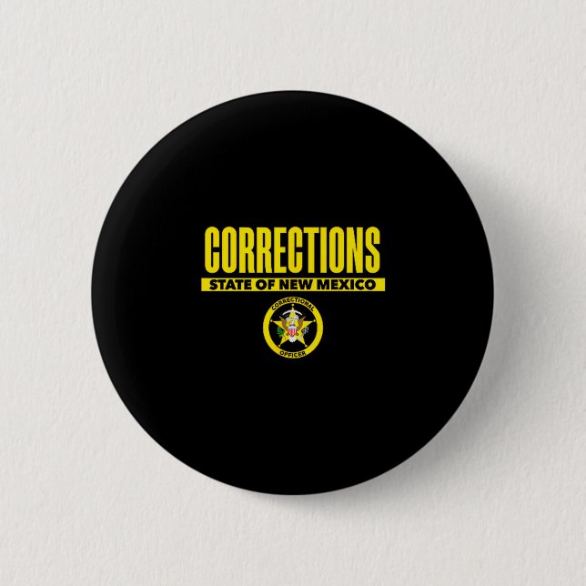 New Mexico Correctional Officer Thin Gray Line  Button (Vorderseite)