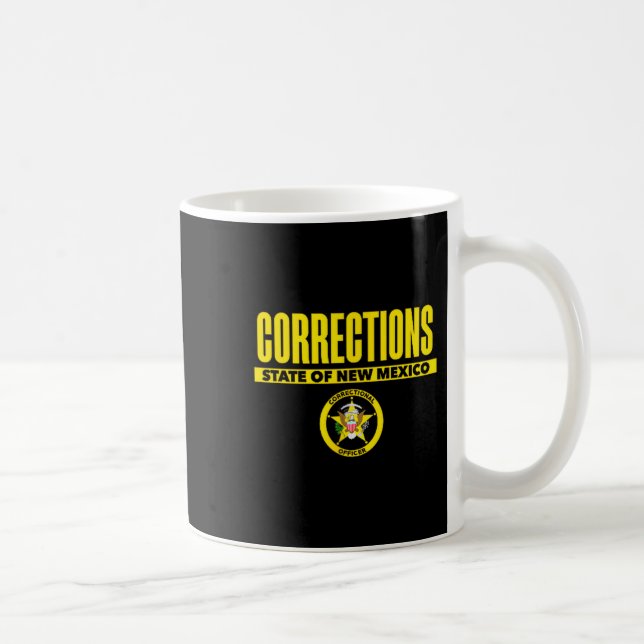 New Mexico Correctional Officer Thin Gray Line  Kaffeetasse (Rechts)
