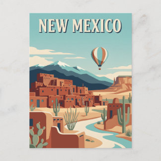 New Mexico Desert Southwest Vintage Poster Postkarte