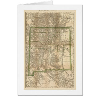 New Mexico Eisenbahnkarte 1879