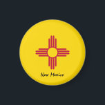 New Mexico Fahne & New Mexico, USA Urlaub/Sport Magnet<br><div class="desc">Kühlschrankmagnet: New Mexico Flag & New Mexico Staat (USA) - Liebe mein Land,  Reisen,  Nationalpatrioten,  Sportfans / Feriengeschenke</div>