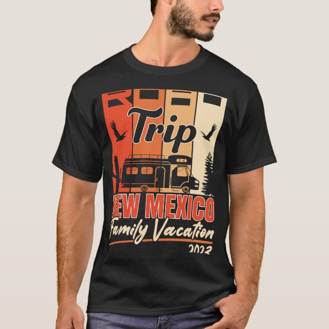 New Mexico Family Vacation RV Road Trip Mountains  T-Shirt (Vorderseite)