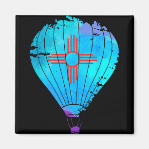 New Mexico Festival Heißluftballon Zia-Geschenk Magnet