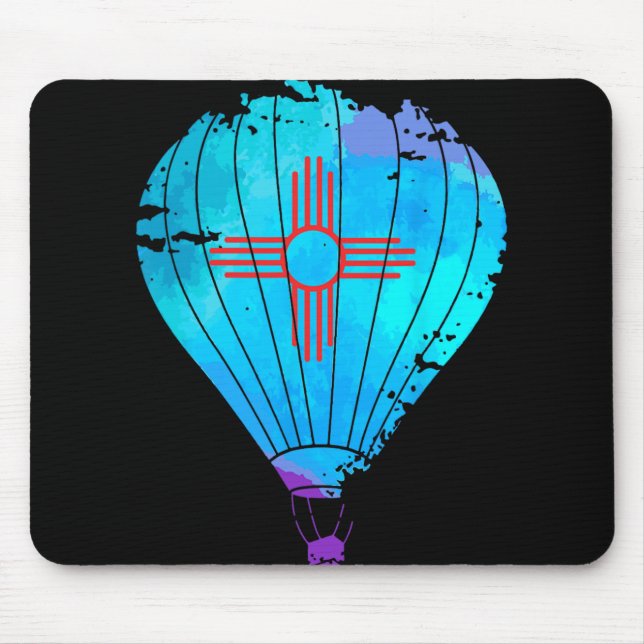 New Mexico Festival Hot Air Balloon Zia Gift  Mousepad (Vorne)