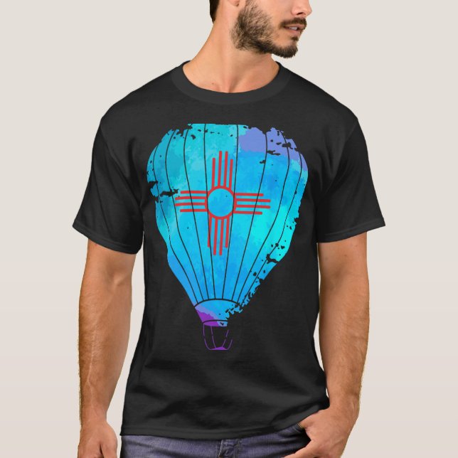 New Mexico Festival Hot Air Balloon Zia Gift  T-Shirt (Vorderseite)