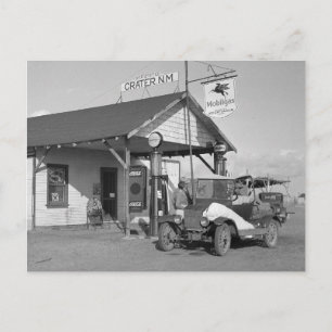 New Mexico Filling Station, 1936 Postkarte