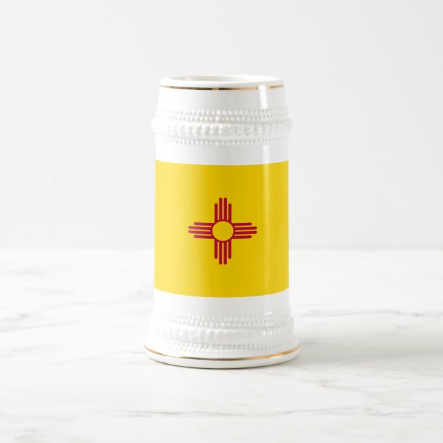 NEW MEXICO FLAG BIERGLAS (Mittel)