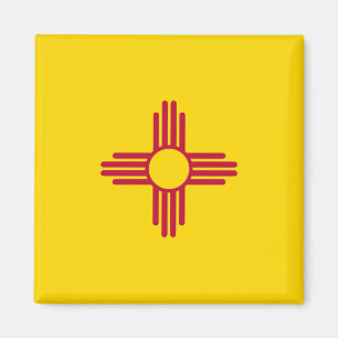 New Mexico flag & New Mexico, USA holiday/sports Magnet