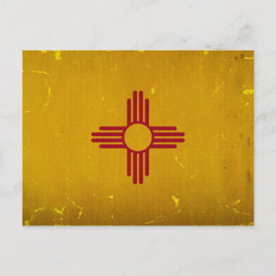 New Mexico Flag VINTAG.png Postkarte