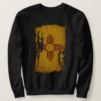 New-Mexico-Flagge im Distressed-Look Sweatshirt