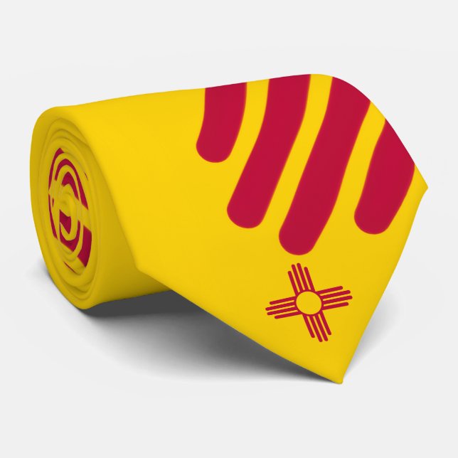 New Mexico Flagge thematisch Krawatte (Gerollt)