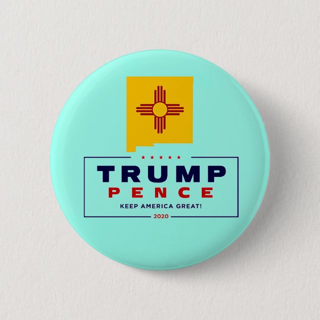 New Mexico für Trump Pence 2020 Button (Vorderseite)