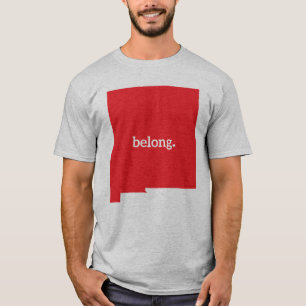New Mexico gehört zu Staat Map T-Shirt