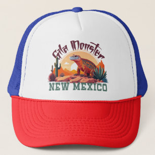 New Mexico-Gila-Monster in Wüstenumgebung Truckerkappe