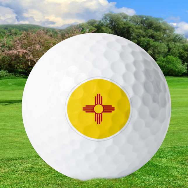 New Mexico Golf Balls, State Flag / Patriots Golfball (Von Creator hochgeladen)