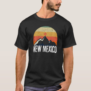 New Mexico Graphic Style Staat Sunset Mountains Tr T-Shirt