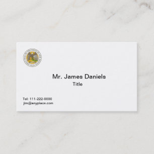 New Mexico Great Siegel Business Card Template Visitenkarte