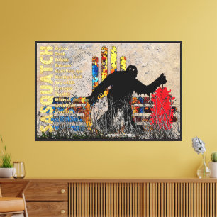 New Mexico Hatch Chili und Sasquatch Leinwanddruck