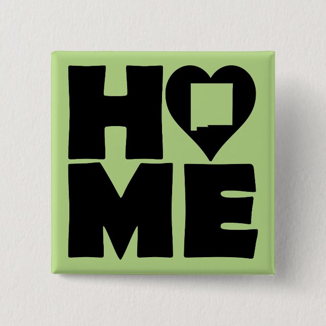 New Mexico Home Heart State Button Badpin (Vorderseite)
