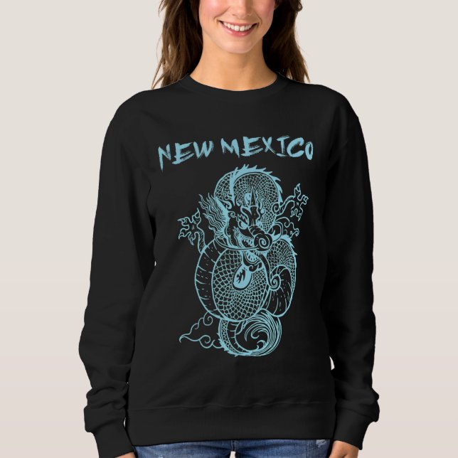 New Mexico Japanischer Drache Sweatshirt (Vorderseite)