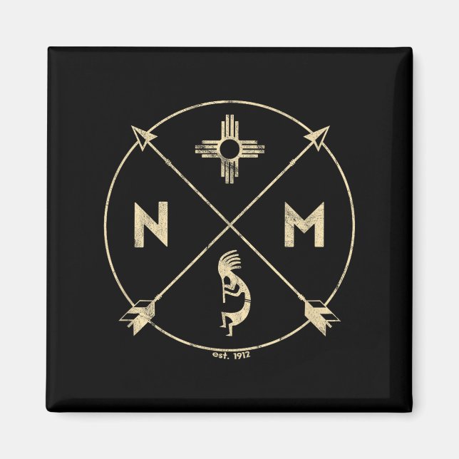 New Mexico Kokopelli  Magnet (Vorne)