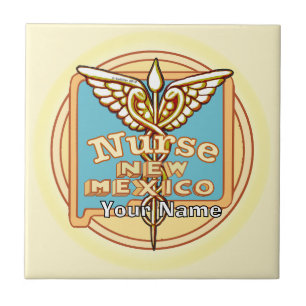 New Mexico Krankenschwester Caduceus Kachel