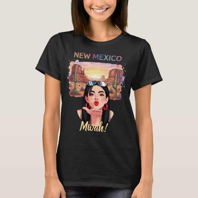 New Mexico Kuss T-Shirt (Vorderseite)