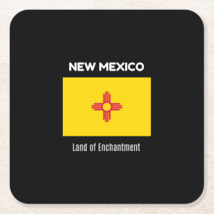 New Mexico, Land der Verzauberung Rechteckiger Pappuntersetzer