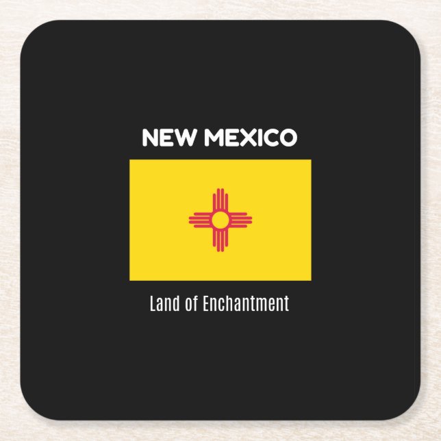 New Mexico, Land der Verzauberung Rechteckiger Pappuntersetzer (Vorderseite)