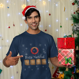 New Mexico Luminarias Farolitos Zia Roter Chile T-Shirt