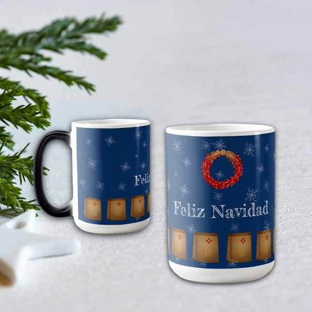 New Mexico Luminarias Farolitos Zia Roter Chile Verwandlungstasse (Von Creator hochgeladen)