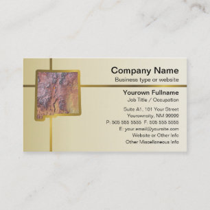 New Mexico Map Business Card Visitenkarte
