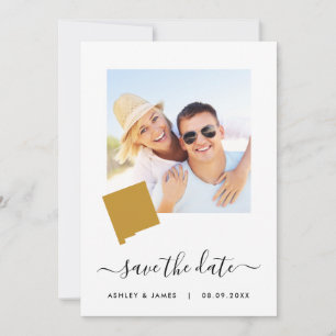 New Mexico Map Foto Hochzeit Speichern Sie die Dat Save The Date